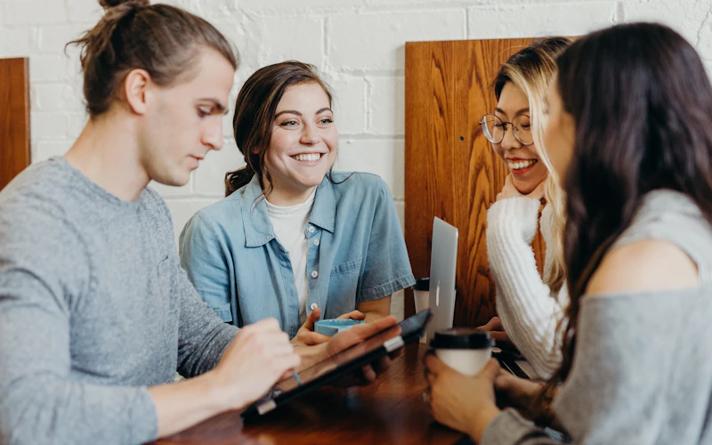 The Axistart team working together